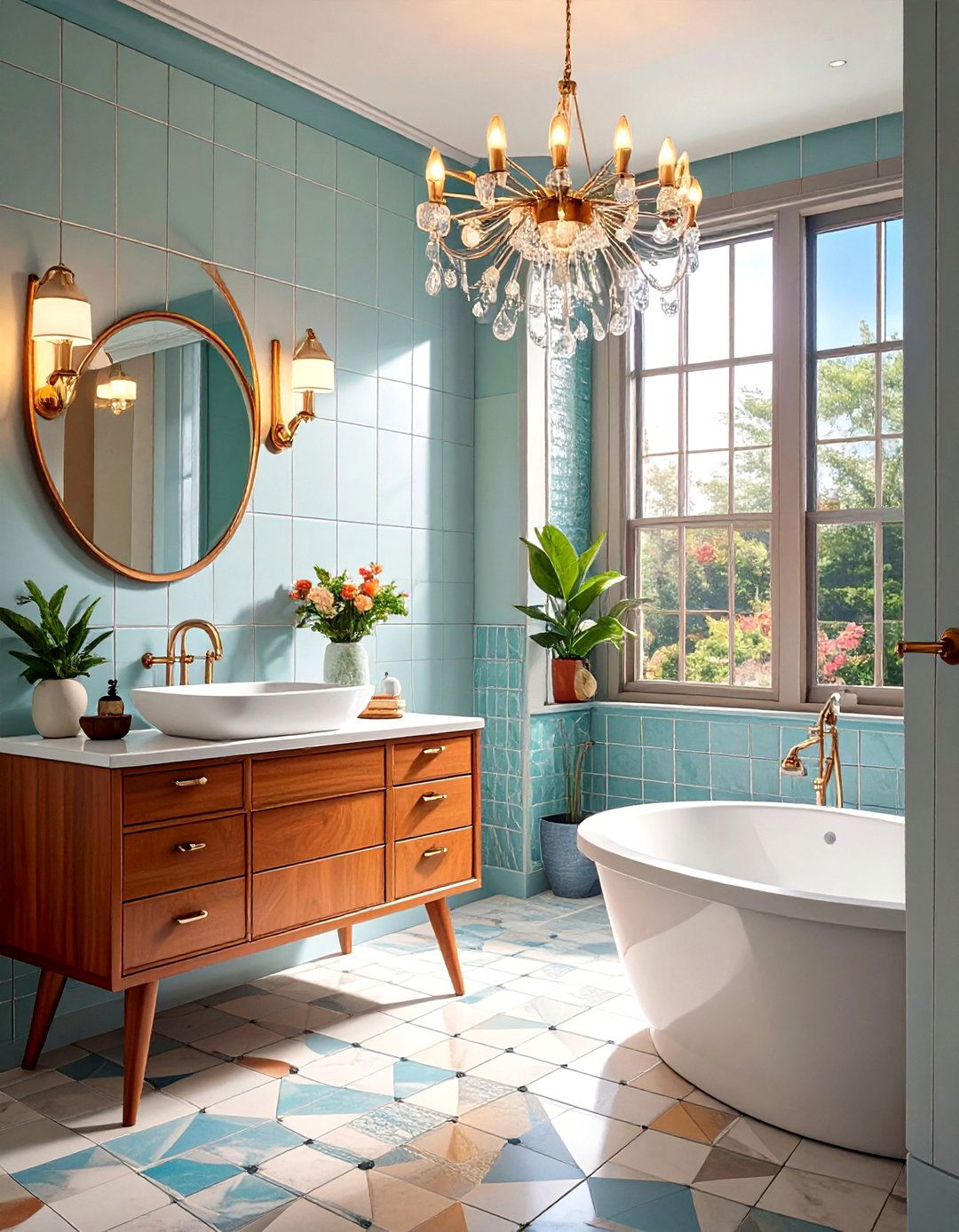 The Mid Century Modern Bathroom - 30 bathroom decoration ideas