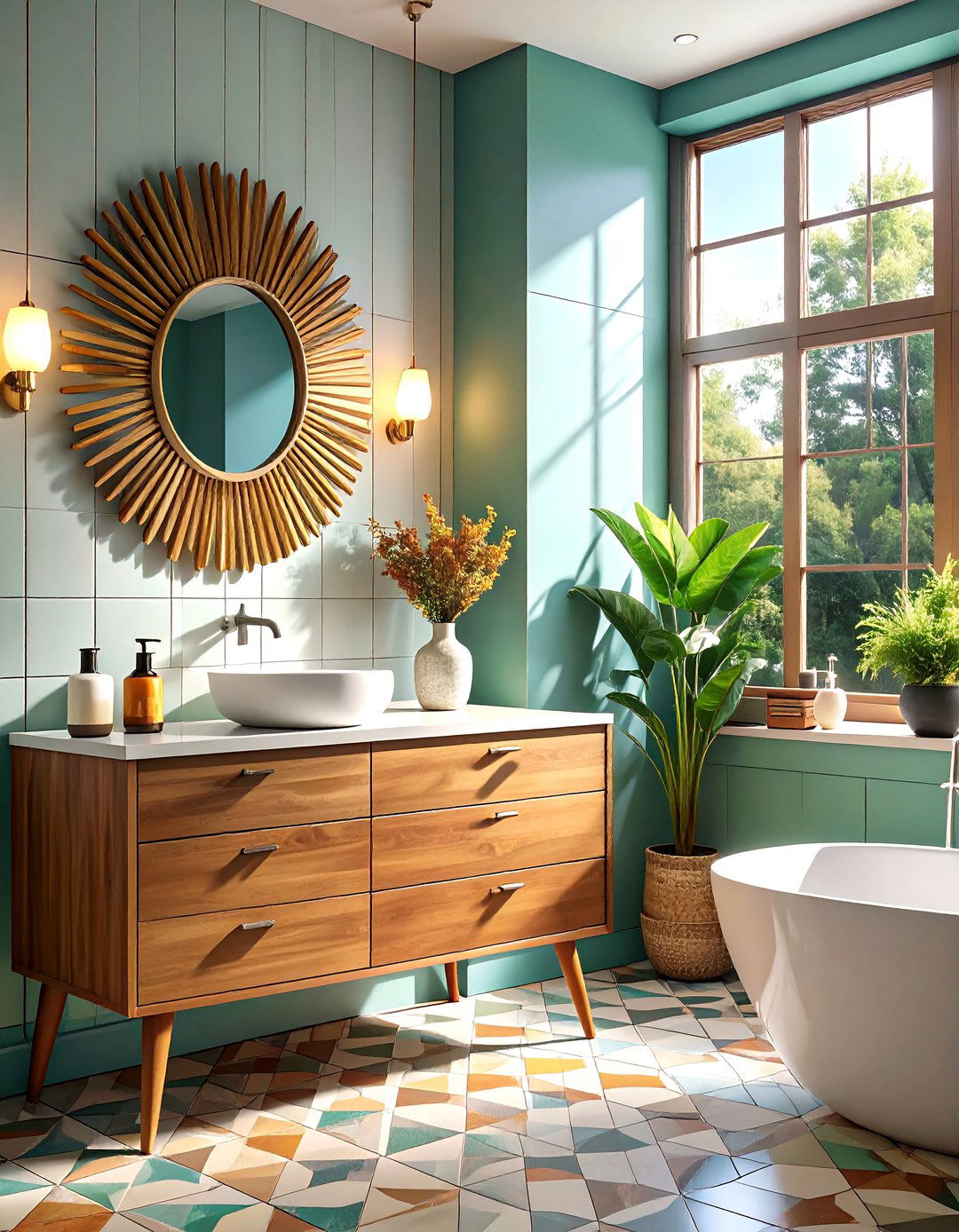 The Mid Century Modern Bathroom - 30 bathroom reno ideas