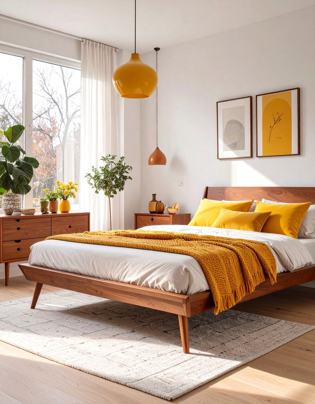 The Mid Century Modern Bedroom - 30 cozy bedroom ideas