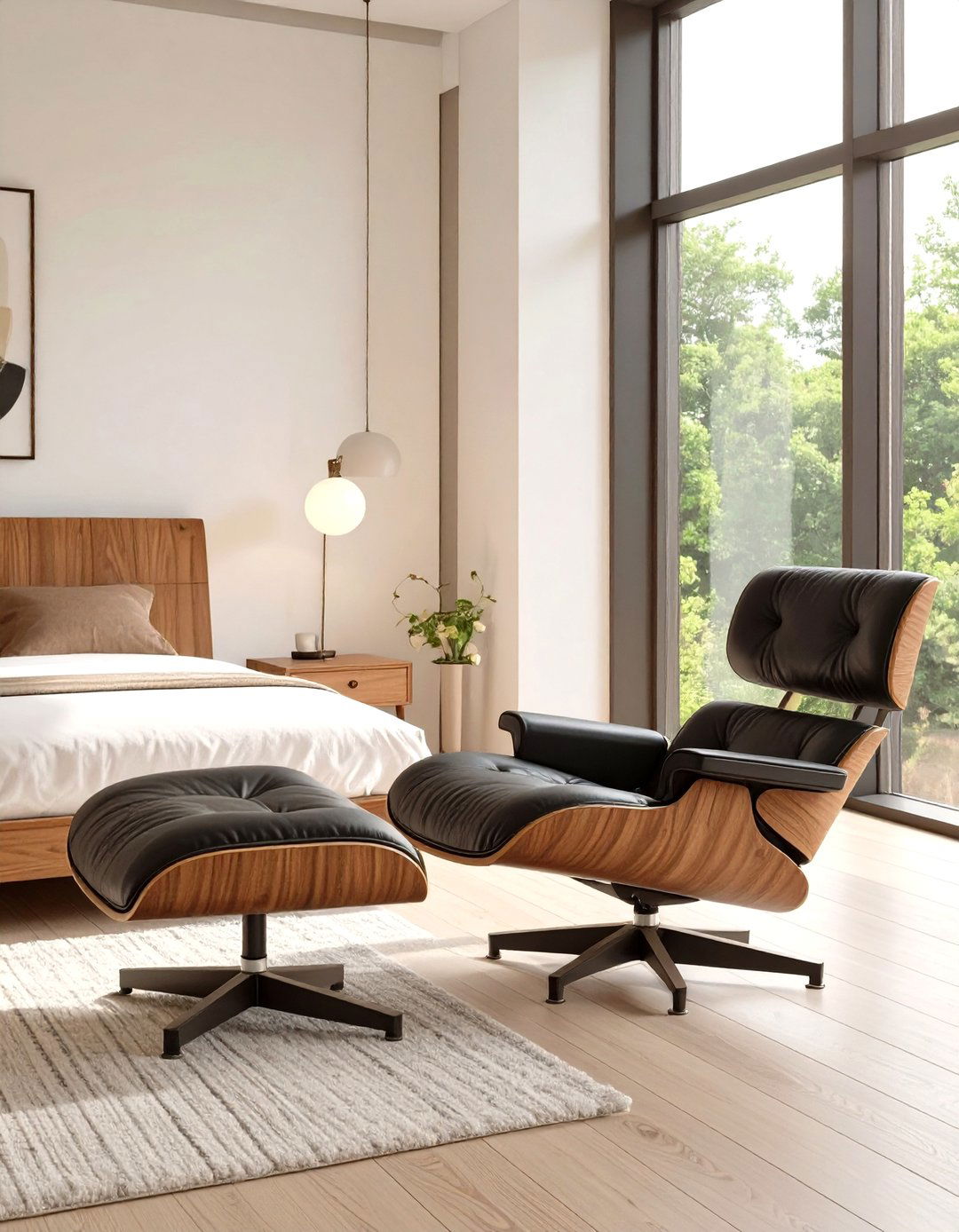 The Mid Century Modern Bedroom Lounger - 30 bedroom seating ideas