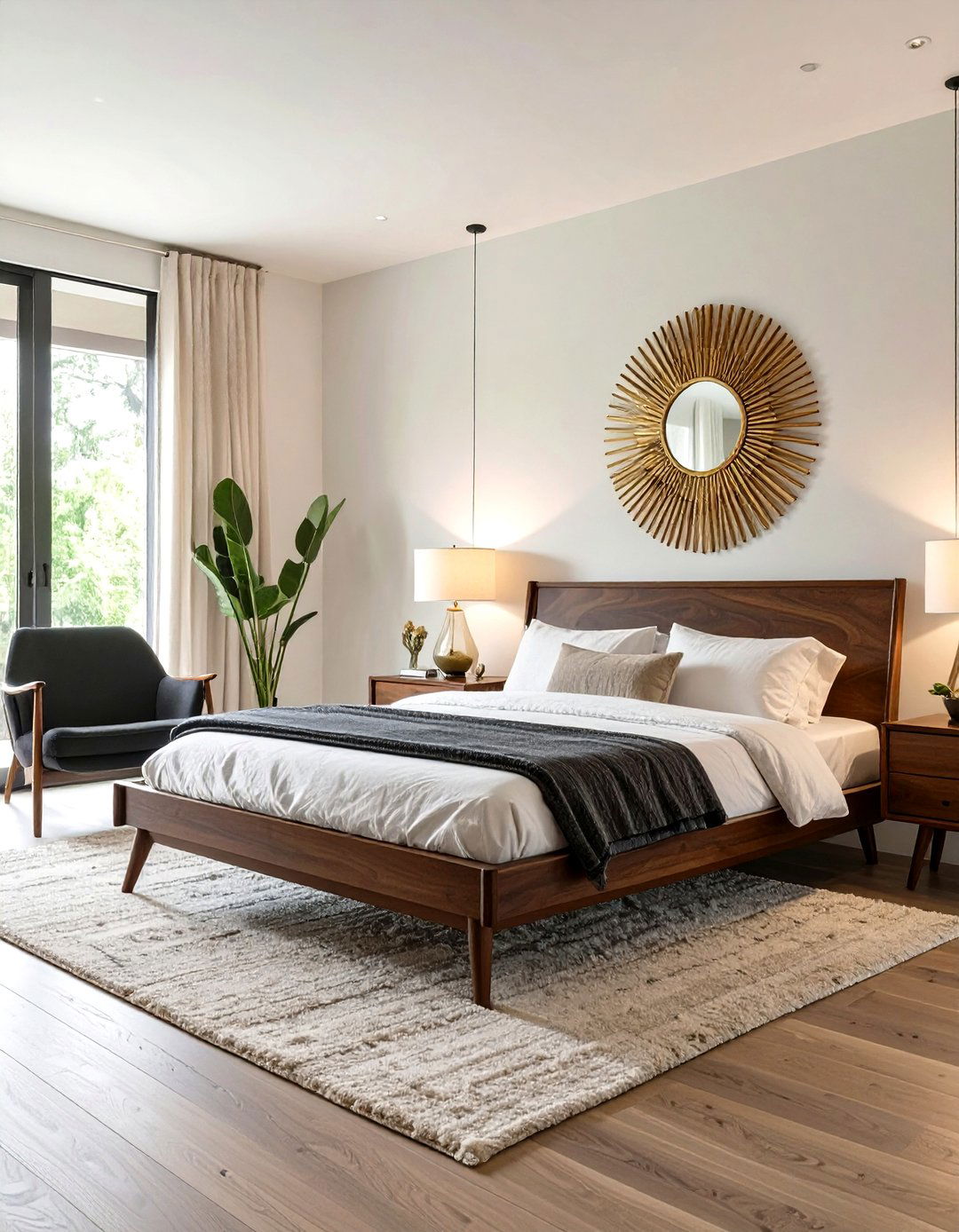The Mid Century Modern Black Bedroom - 30 neutral and black bedroom ideas