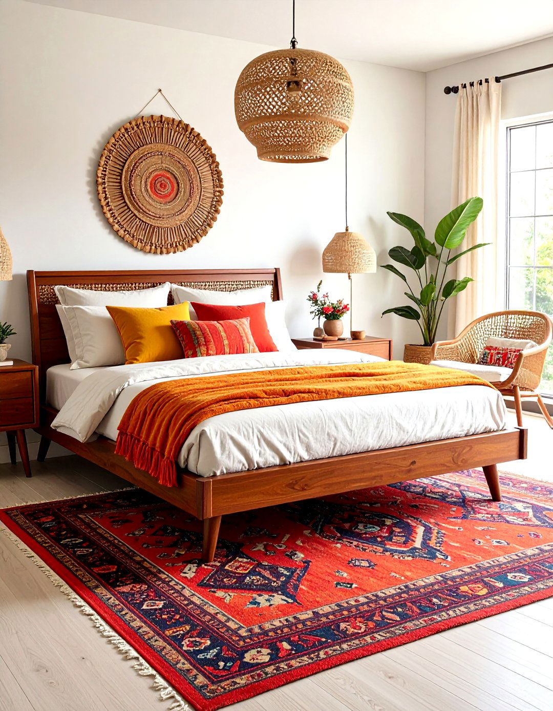 30 AI Boho Chic Bedroom Ideas for a Trendy Retreat - We Love Home Blog