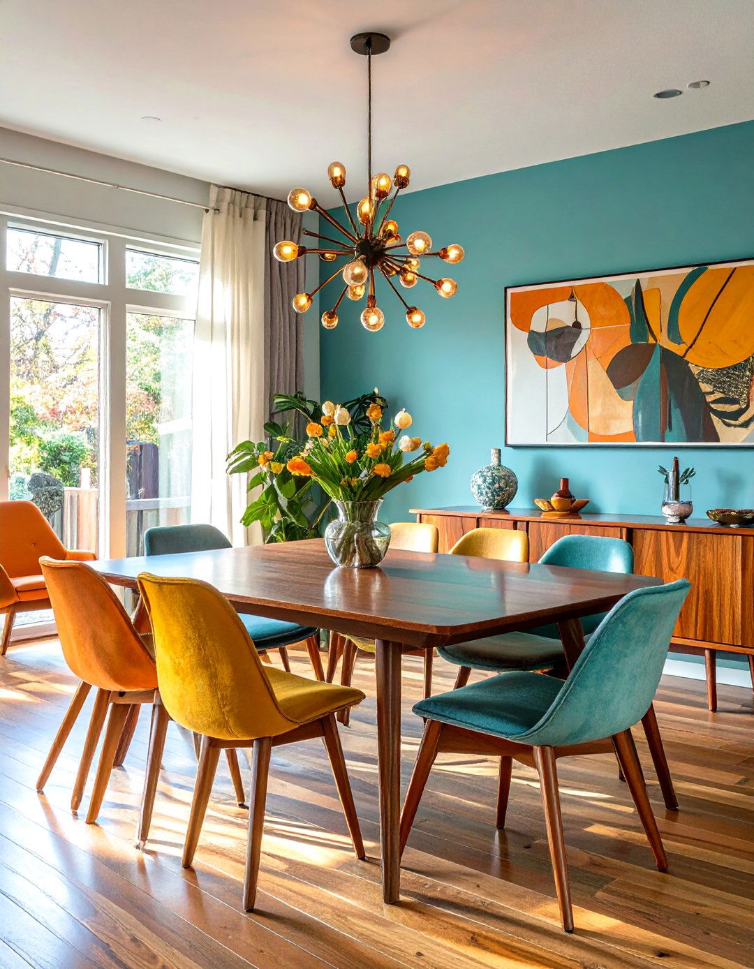 The Mid Century Modern Dining Room - 30 interior design games ideas