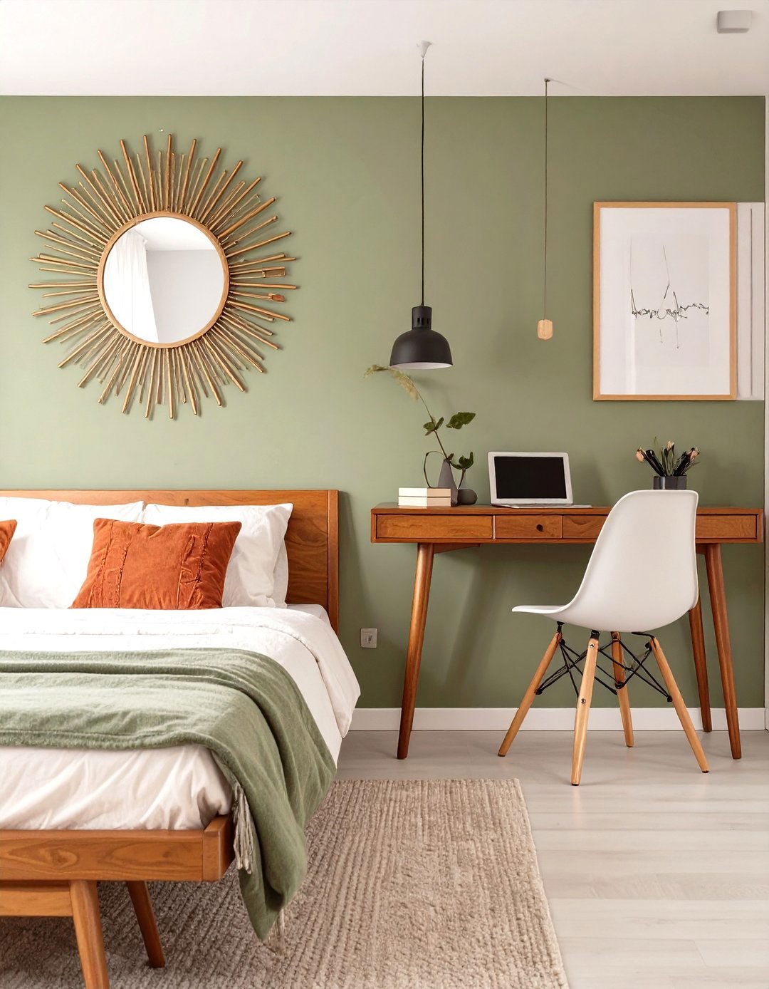 The Mid Century Modern Dorm - 30 dorm room ideas for guys