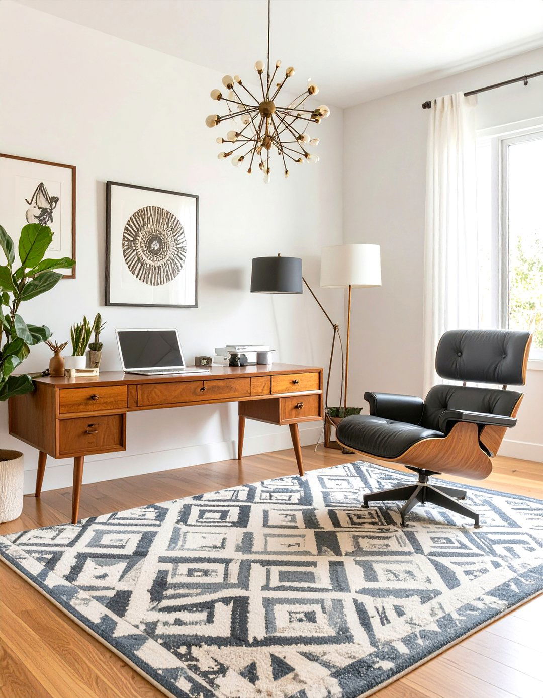 The Mid Century Modern Enthusiast Home Office - 30 luxury modern home office ideas