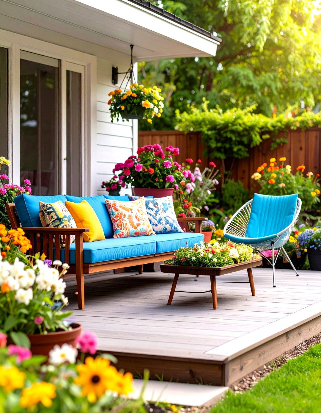 The Mid Century Modern Entrance Patio - 30 front porch deck ideas