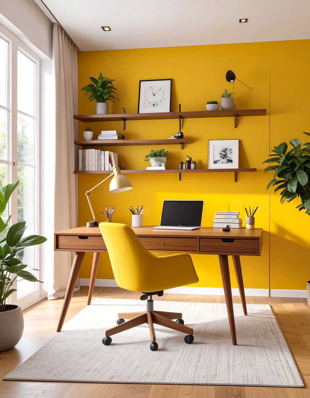 The Mid Century Modern Home Office - 30 home decor ideas thehometrotters