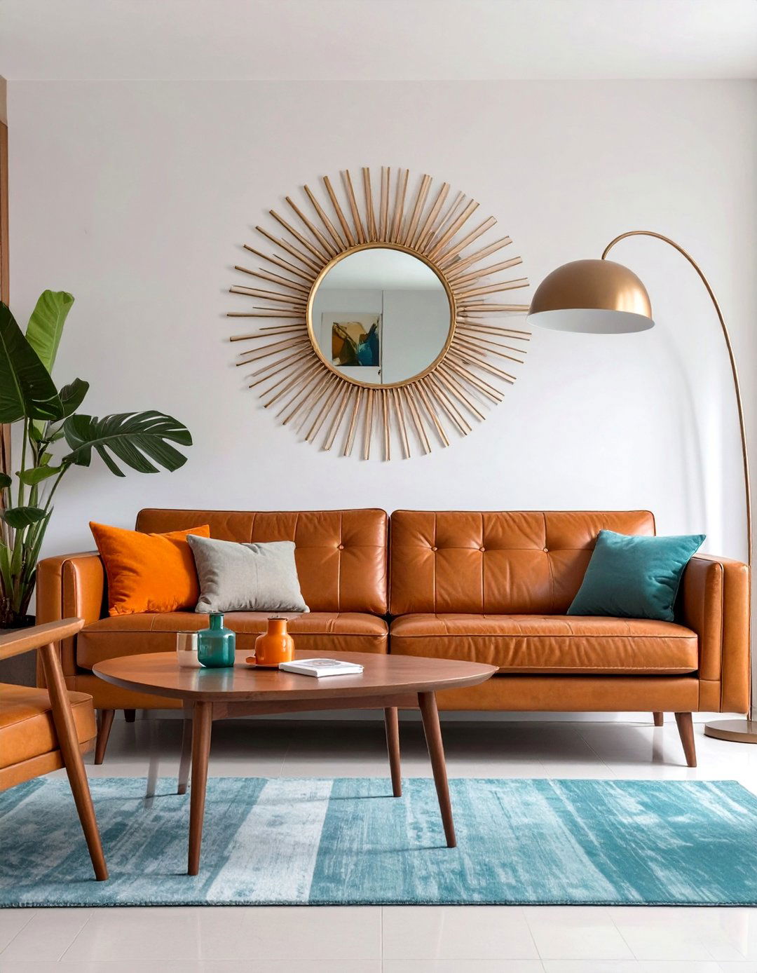 The Mid Century Modern Living Room - 30 brown couch living room ideas