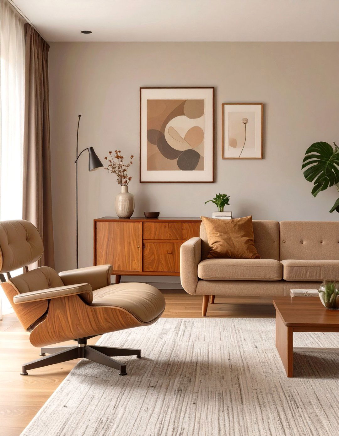 The Mid Century Modern Living Room - 30 masculine living room ideas