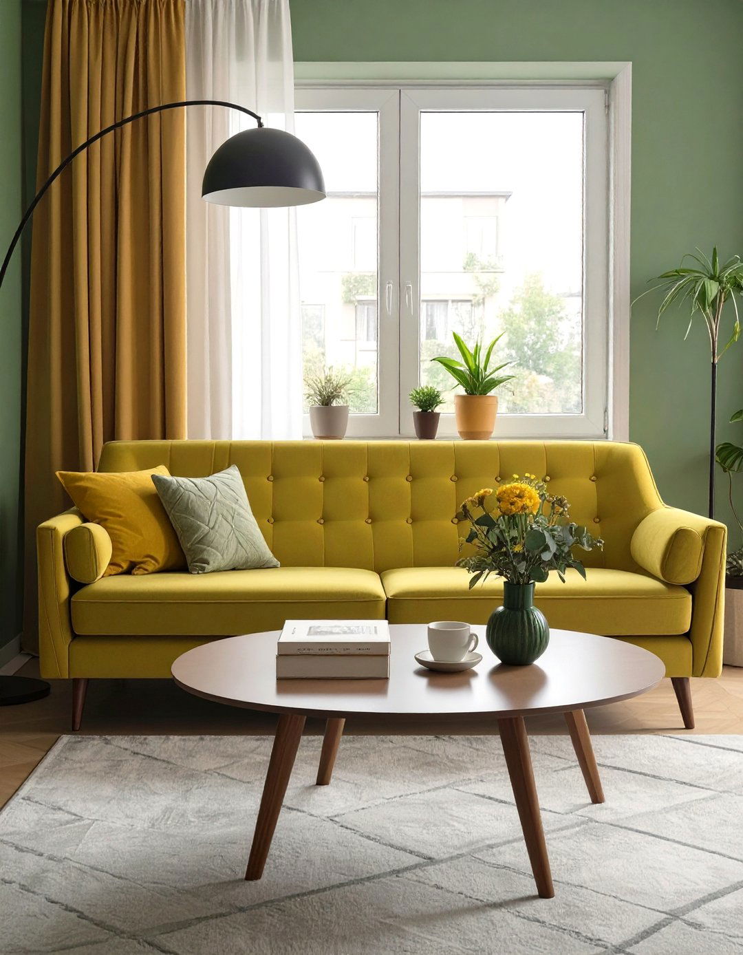 The Mid Century Modern Living Room Vibe - 30 cute cozy apartment living room decorating ideas
