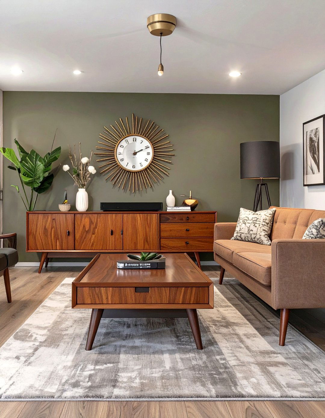 The Mid Century Modern Lounge - 30 basement remodeling ideas