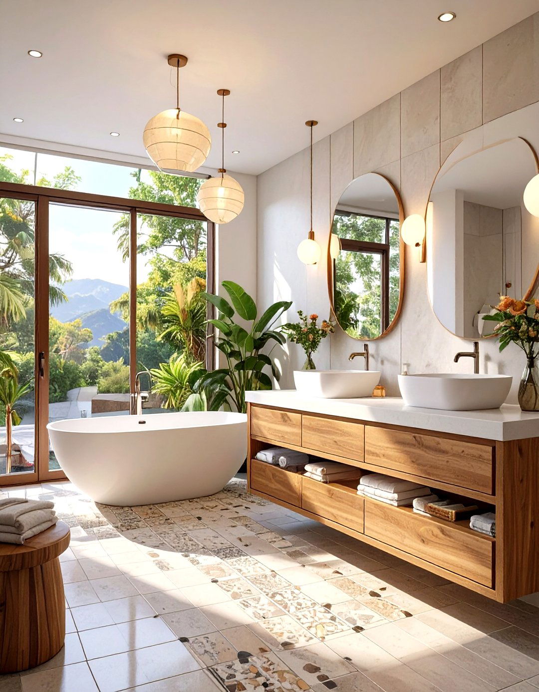 The Mid Century Modern Master Bathroom - 30 luxury modern luxury master bathroom ideas