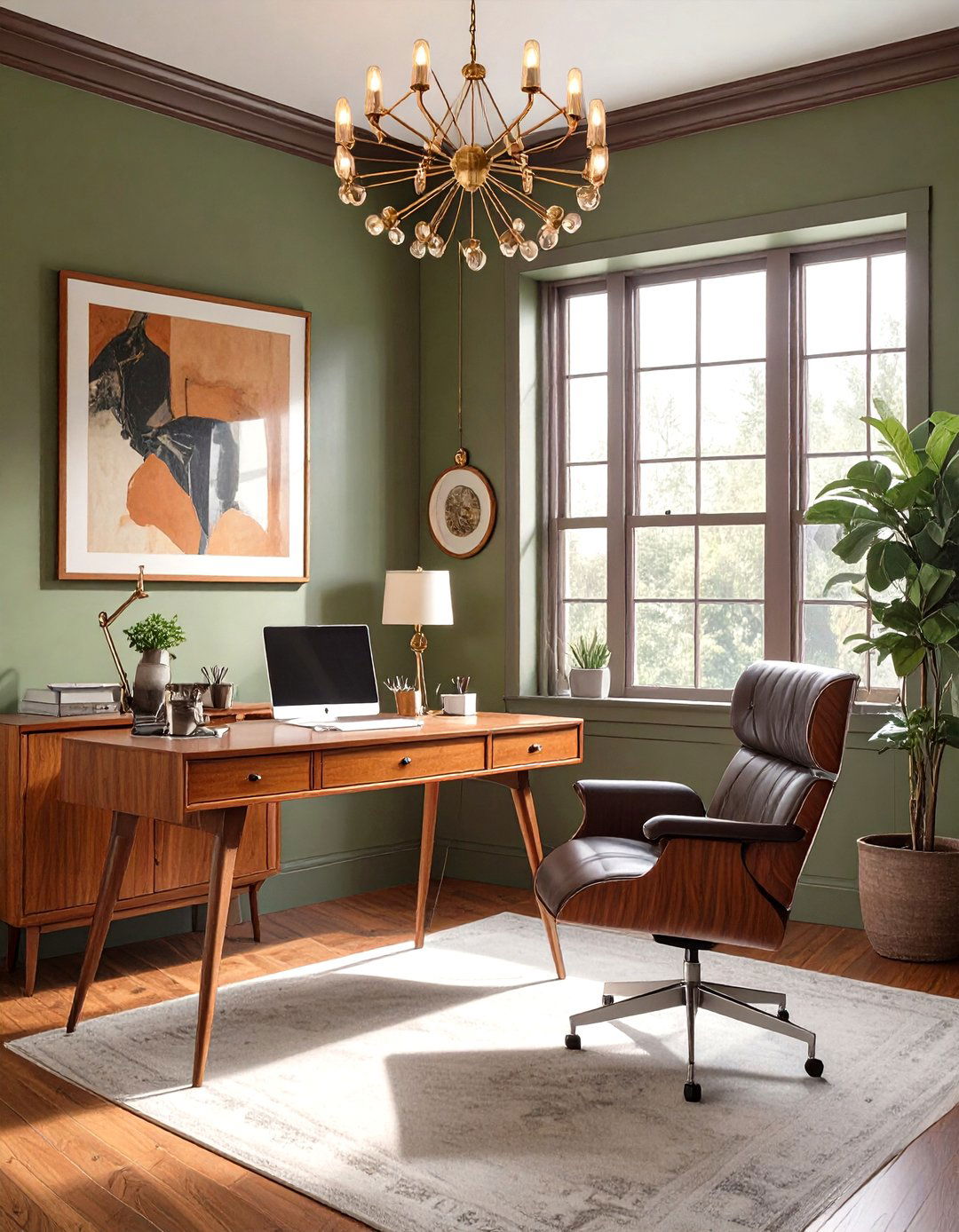 The Mid Century Modern Office - 30 masculine office ideas