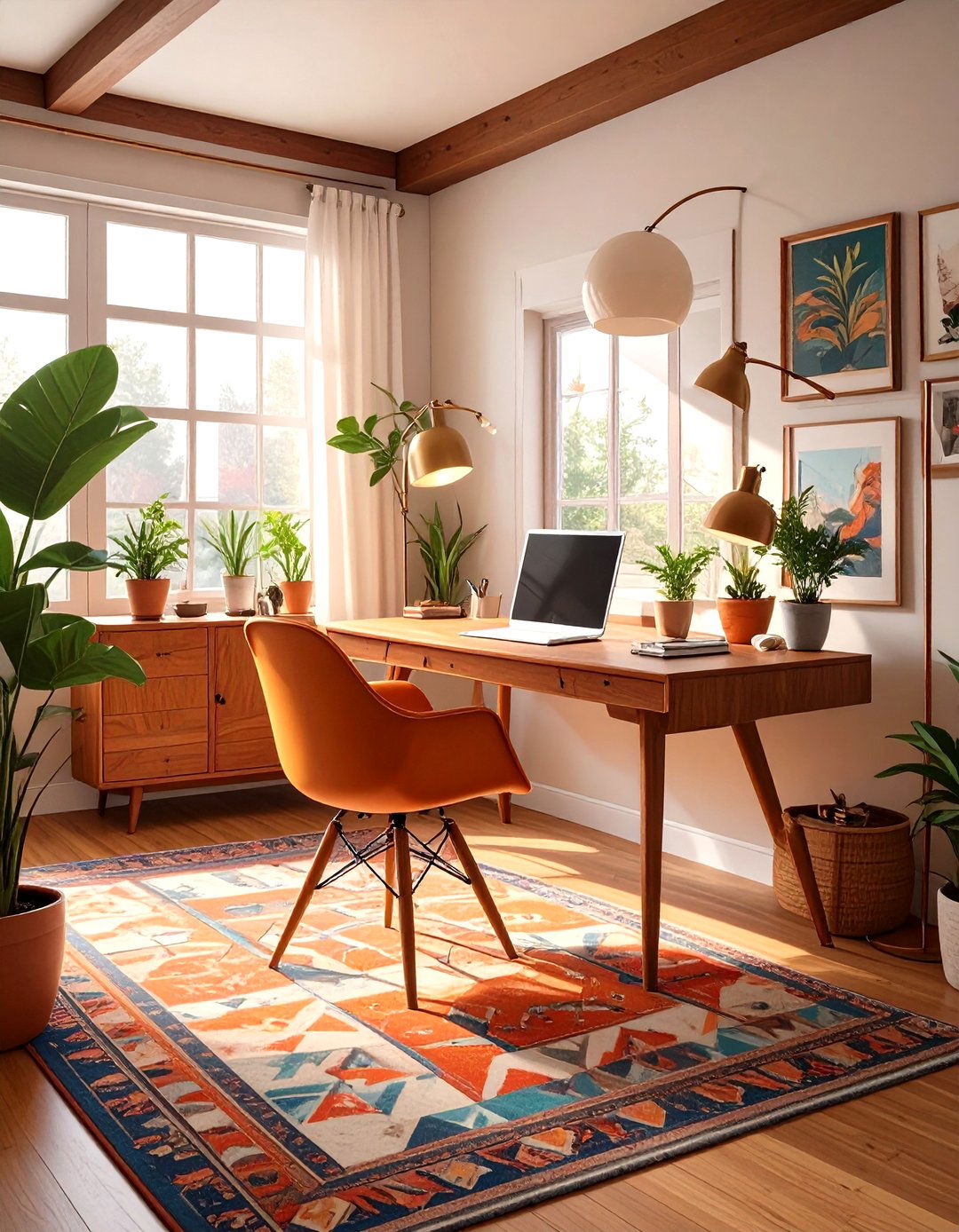 The Mid Century Modern Office - 30 office  decorating ideas
