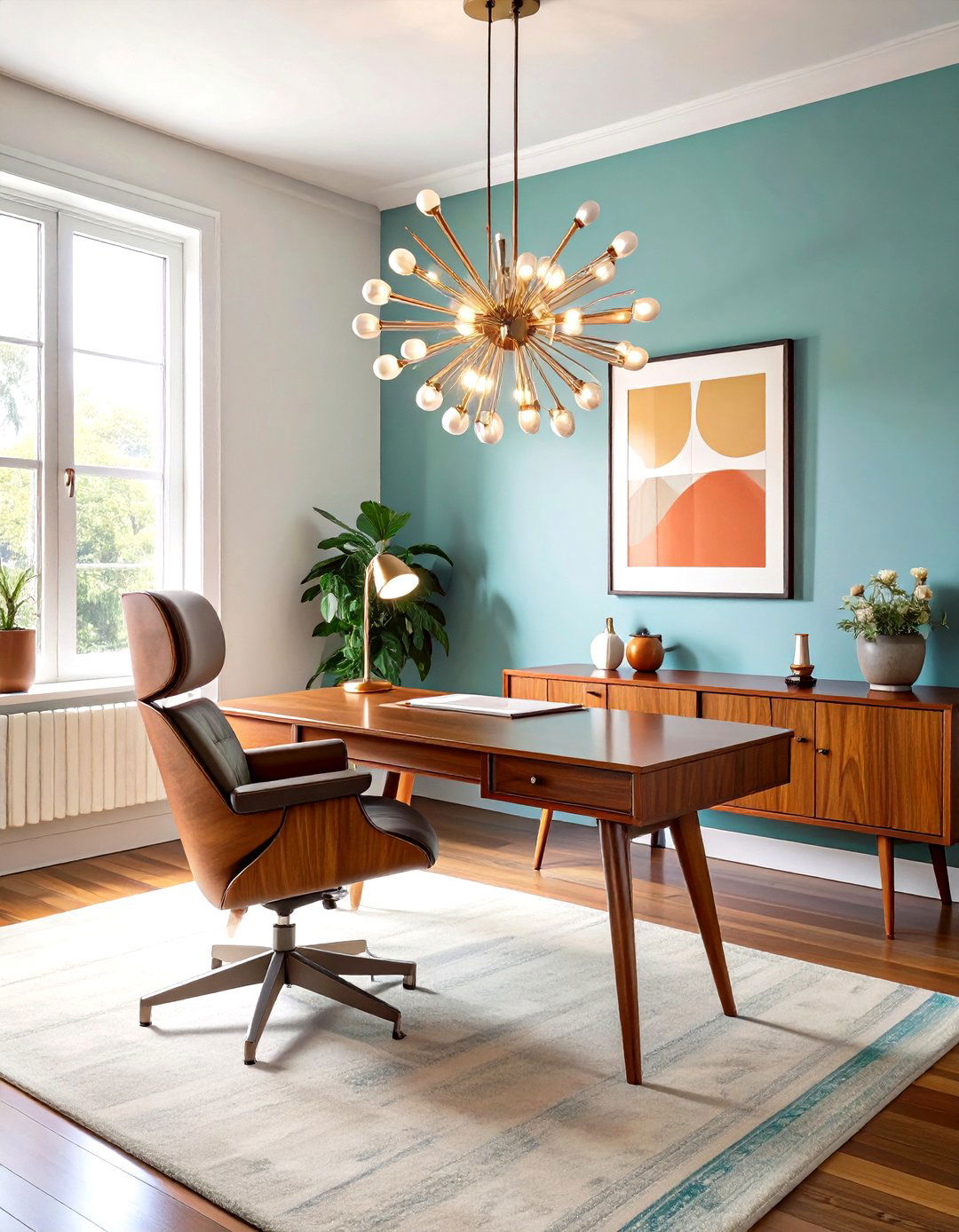 The Mid Century Modern Office - 30 office decor inspiration