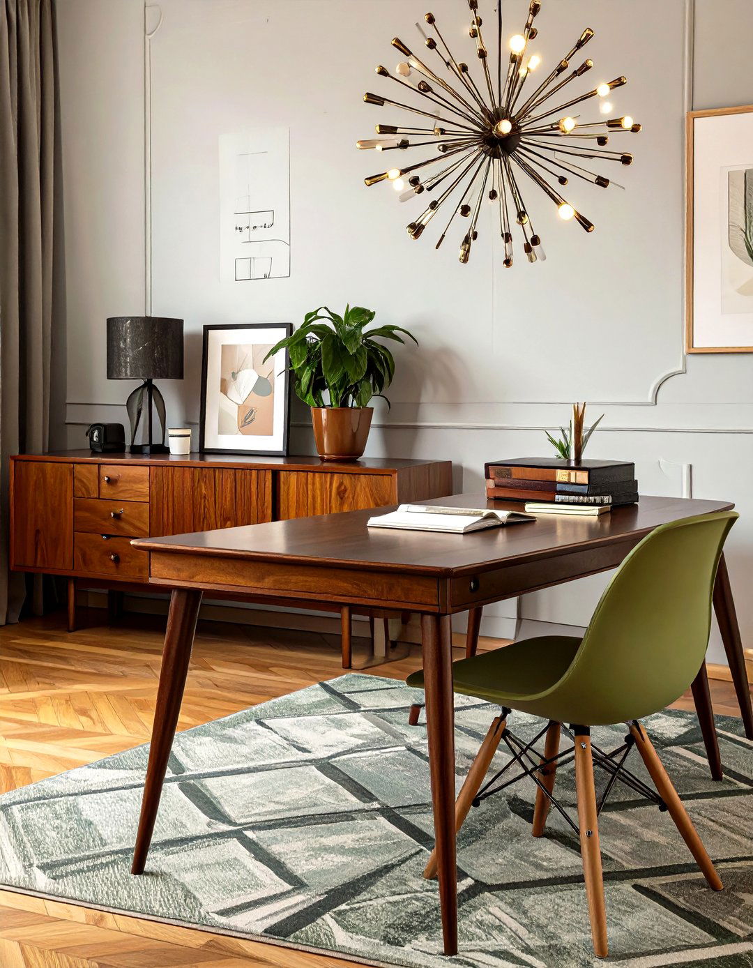 The Mid Century Modern Office Setup - 30 office set up ideas