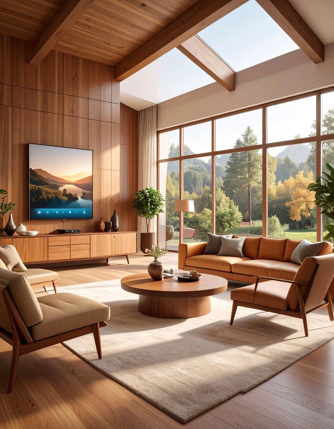 The Mid Century Modern Smart Home - 30 ai open concept living ideas