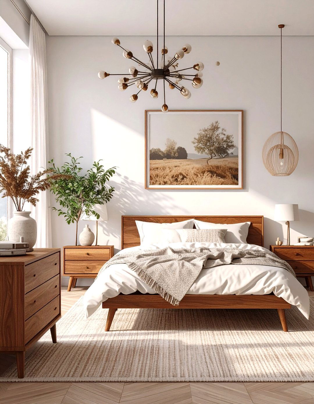 The Mid Century Modern White Bedroom - 30 modern white bedroom ideas