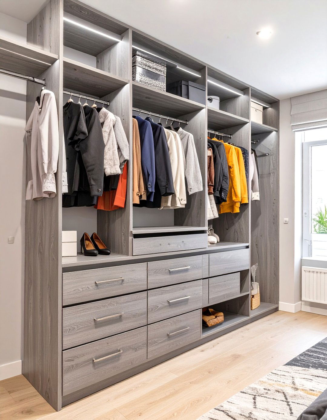 The Mid Range Walk In with Melamine - 30 closet by design cost ideas