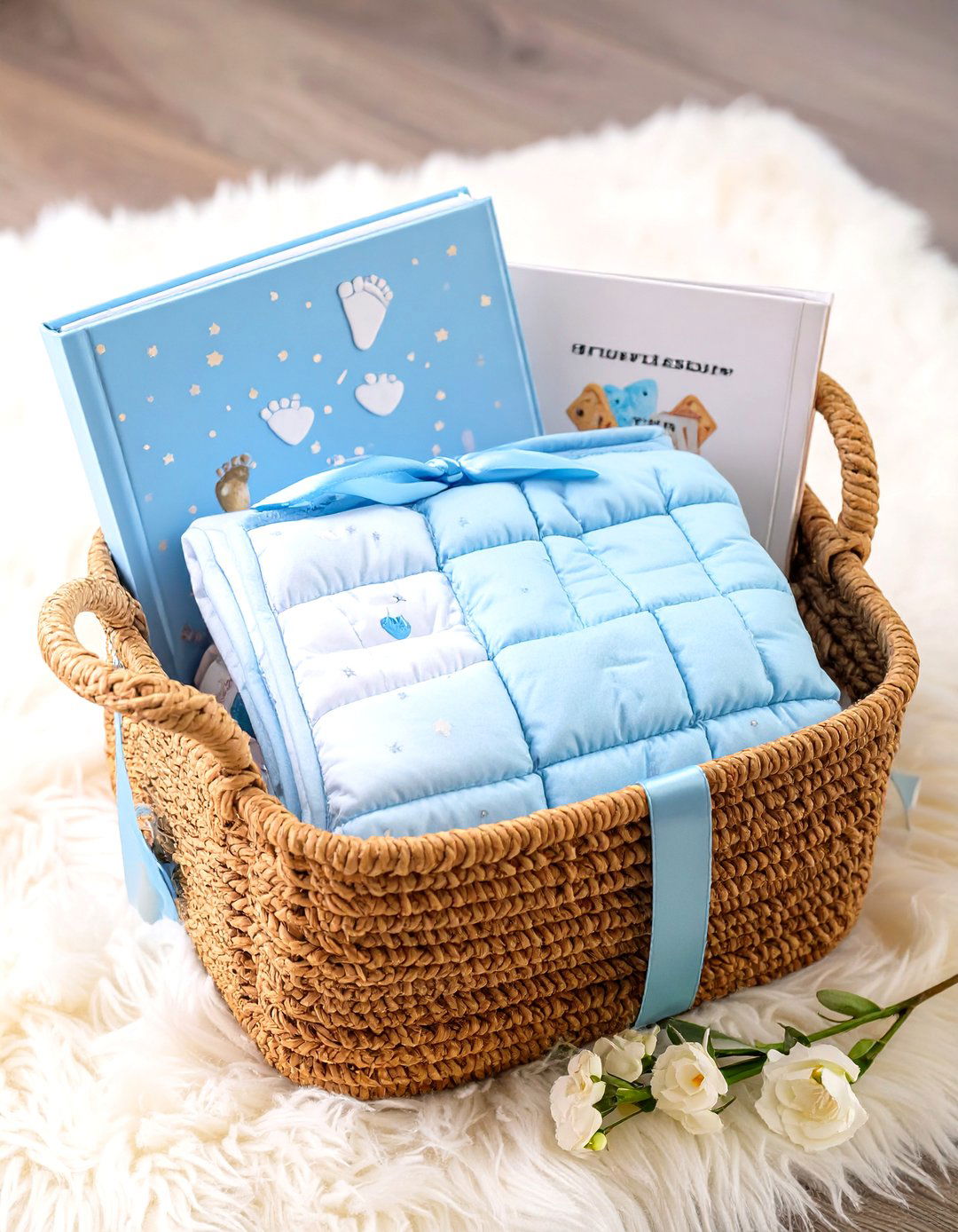 The Milestone Moments Basket - 30 homemade diy baby shower gift basket ideas