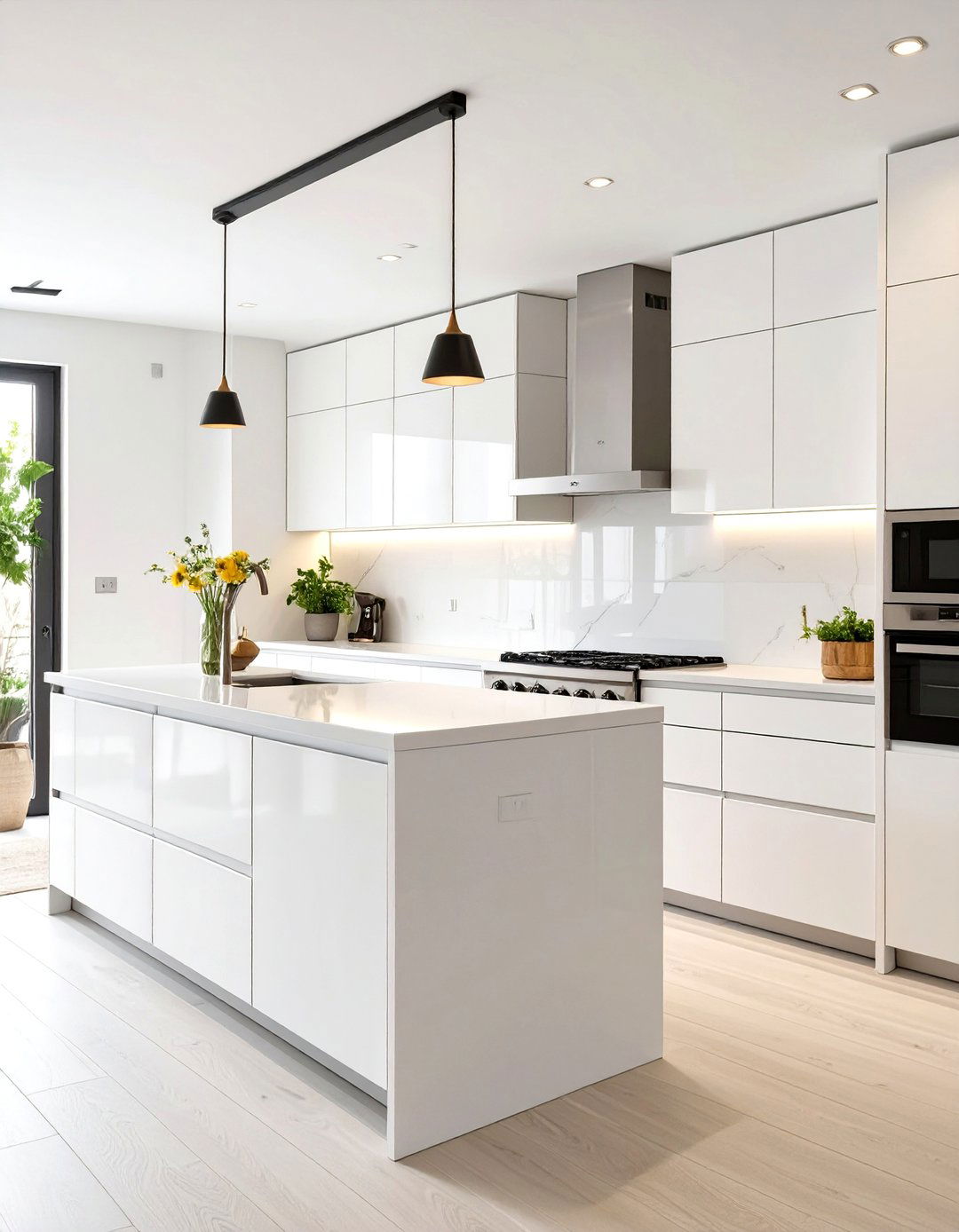 The Minimalist All White Kitchen - 30 all white kitchen ideas