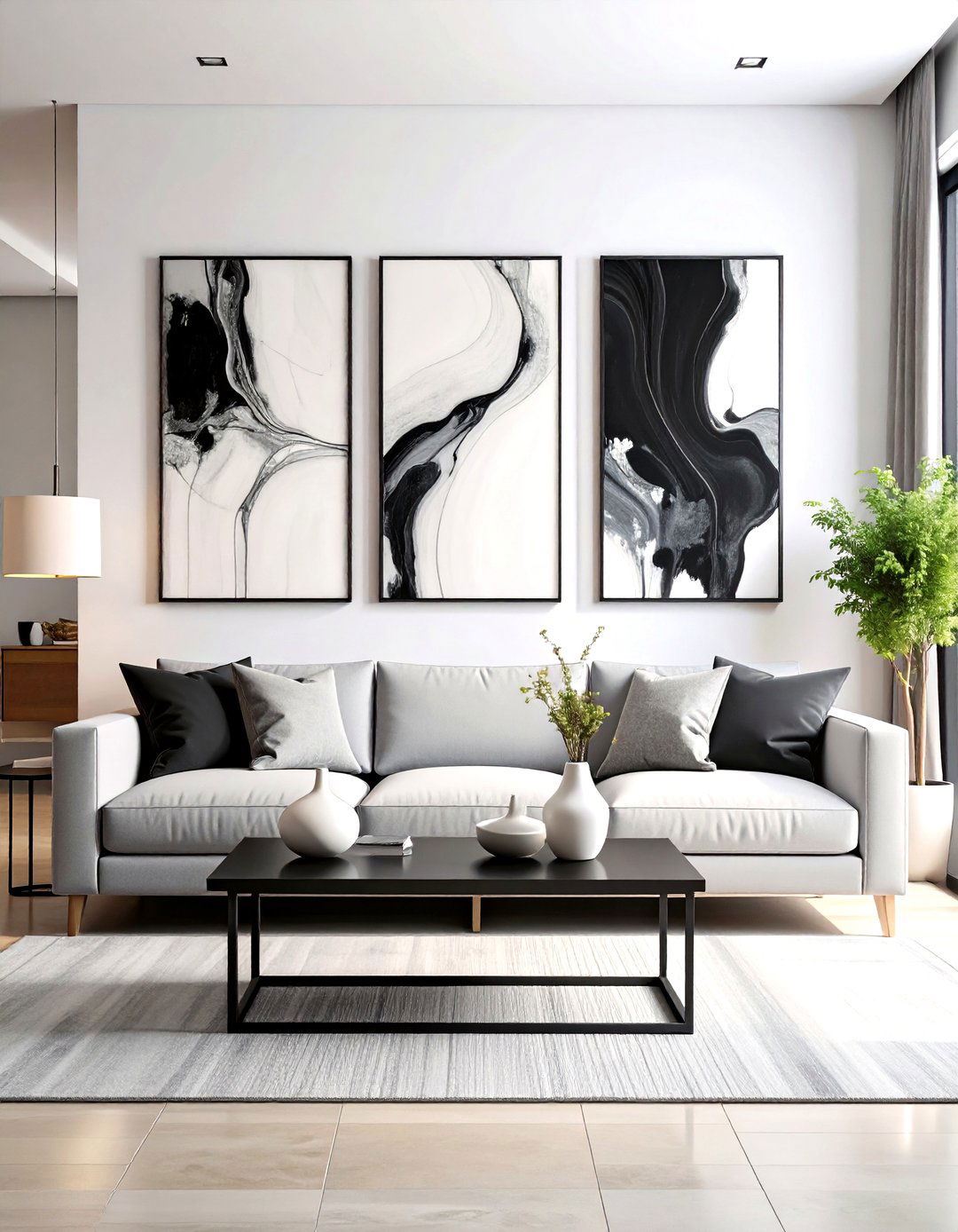 The Minimalist Art Gallery Corner - 30 living room corner ideas