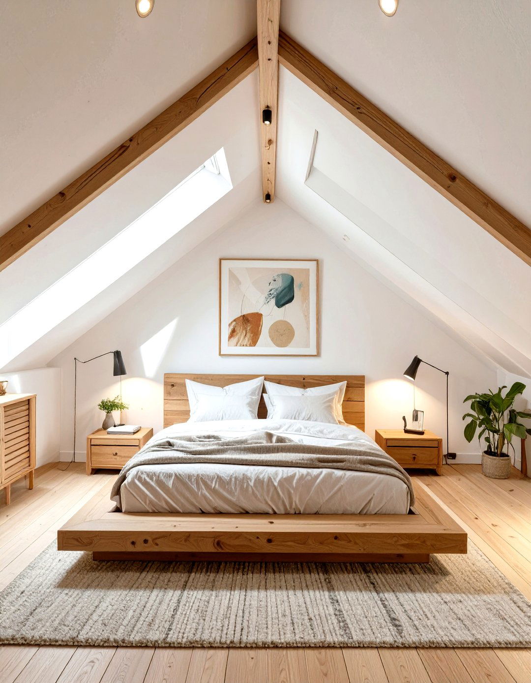 The Minimalist Attic Bedroom Retreat - 30 low sloped ceiling bedroom ideas