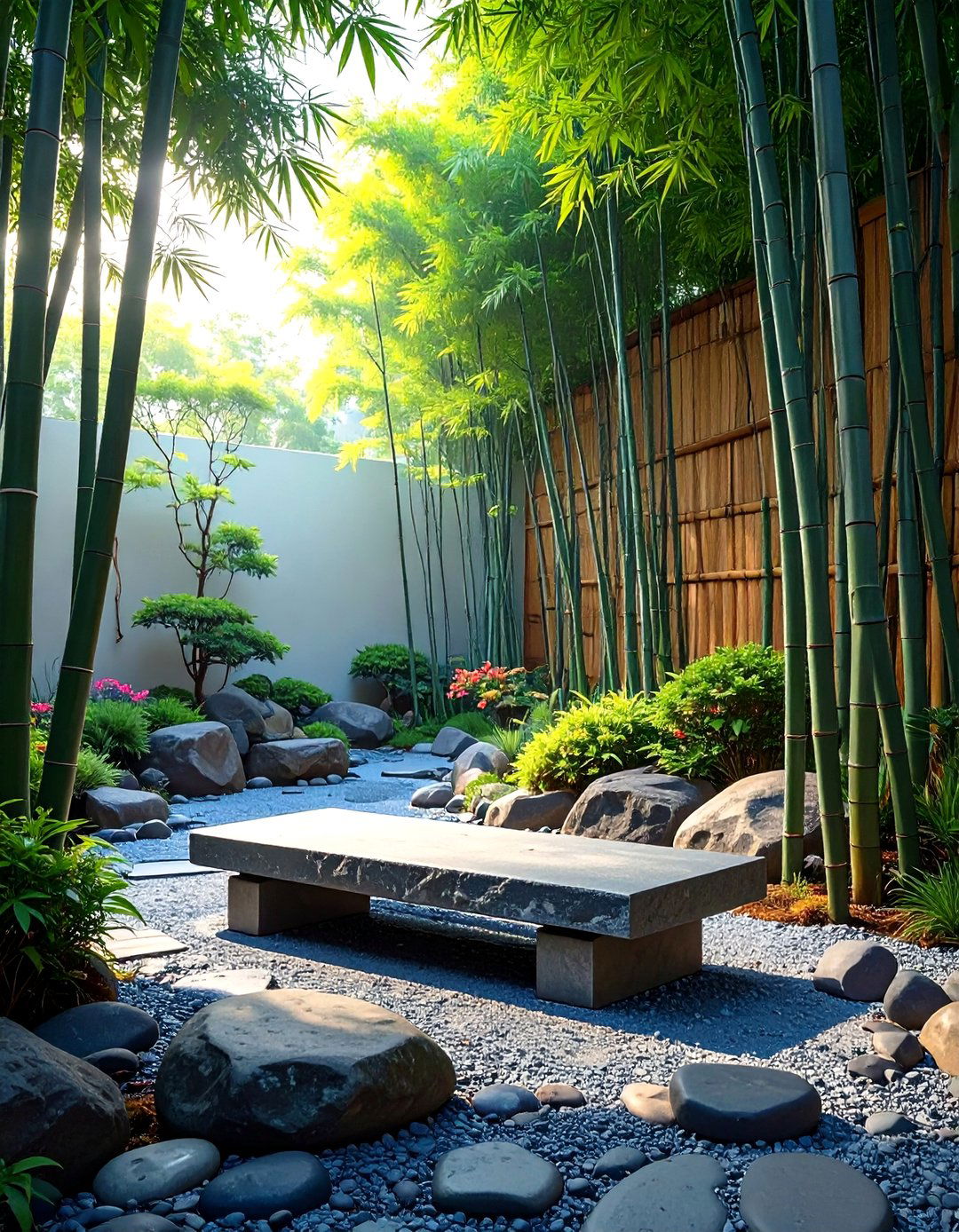 The Minimalist Bamboo Grove Garden - 30 low maintenance japanese garden design ideas