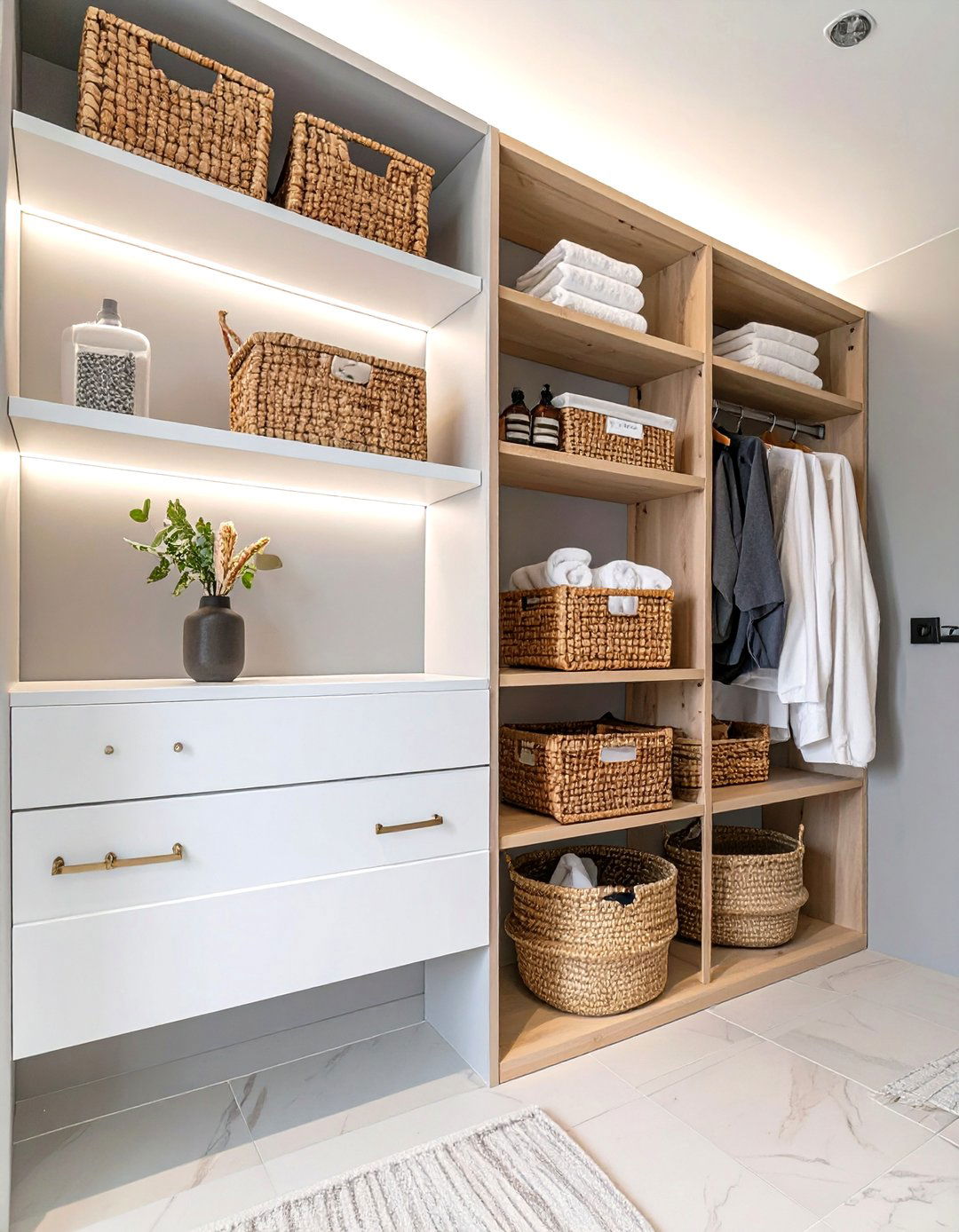 The Minimalist Bathroom Closet Retreat - 30 bathroom closet ideas