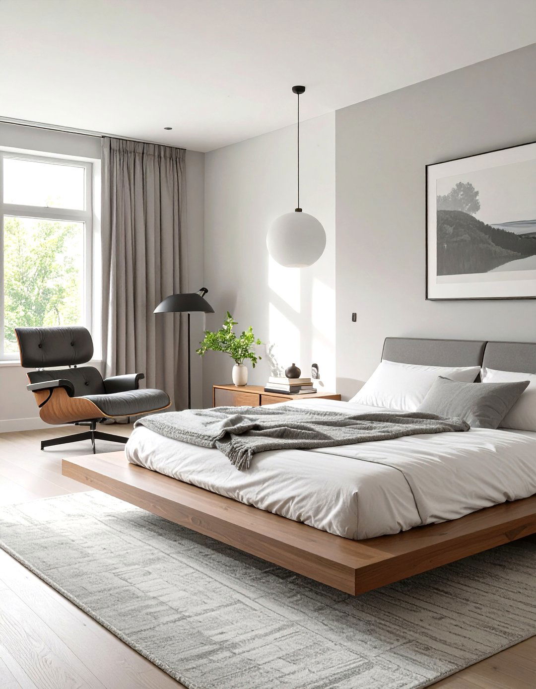 The Minimalist Bedroom Sanctuary - 30 midcentury modern interior design ideas