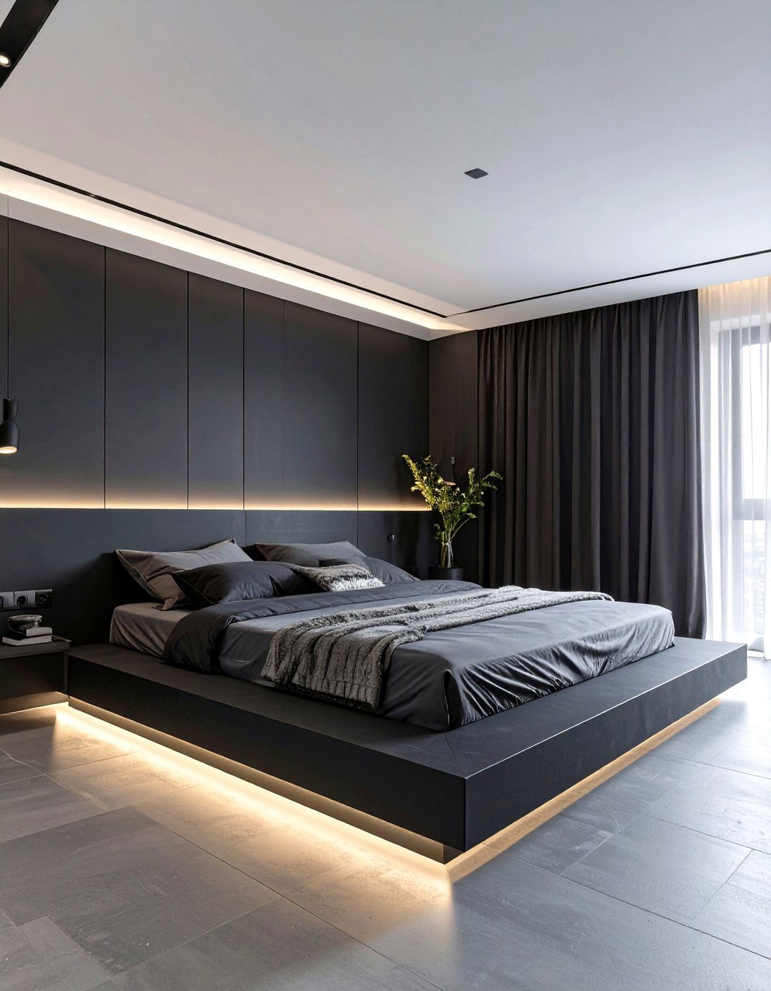 The Minimalist Black Bedroom - 30 dark bedroom ideas