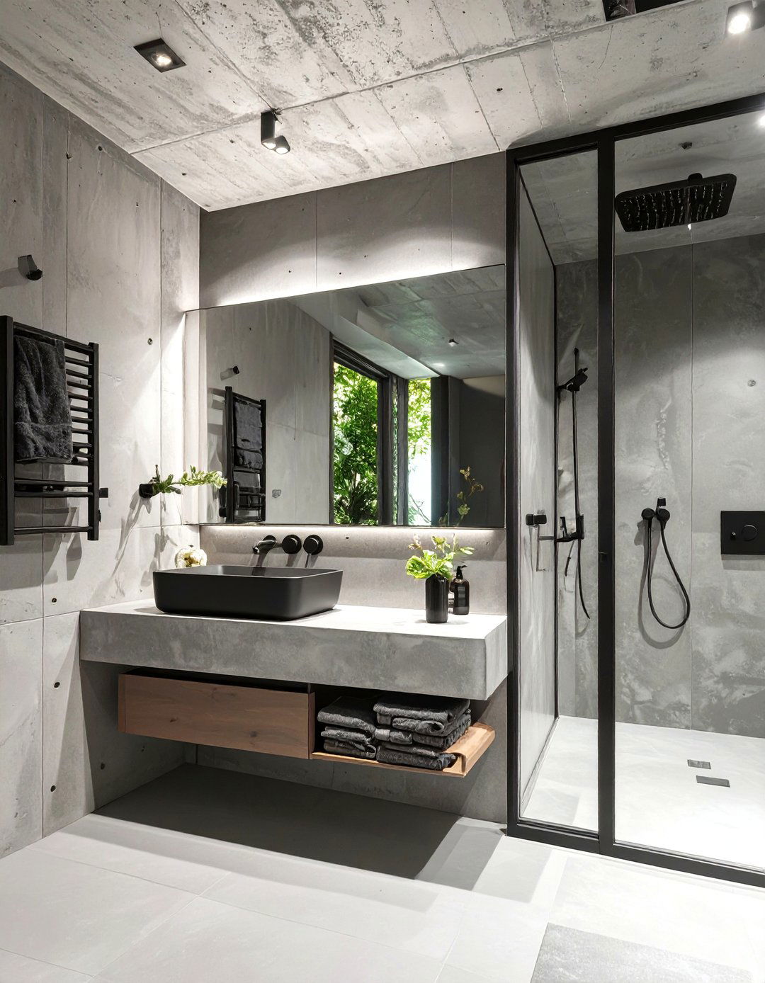 The Minimalist Brutalist Bathroom - 30 brutalist interior design ideas