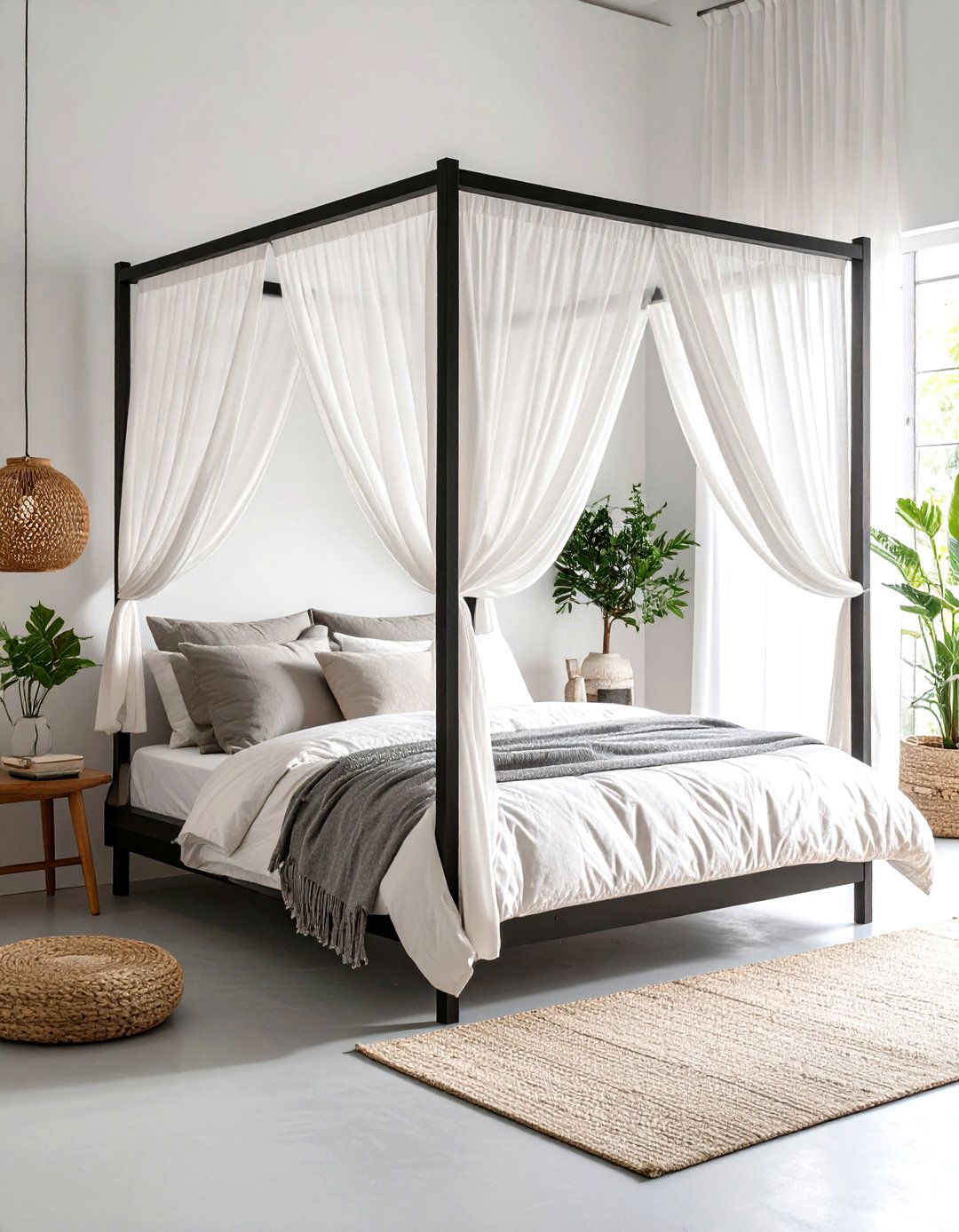 The Minimalist Canopy Bed Bedroom - 30 japanese bedroom design ideas