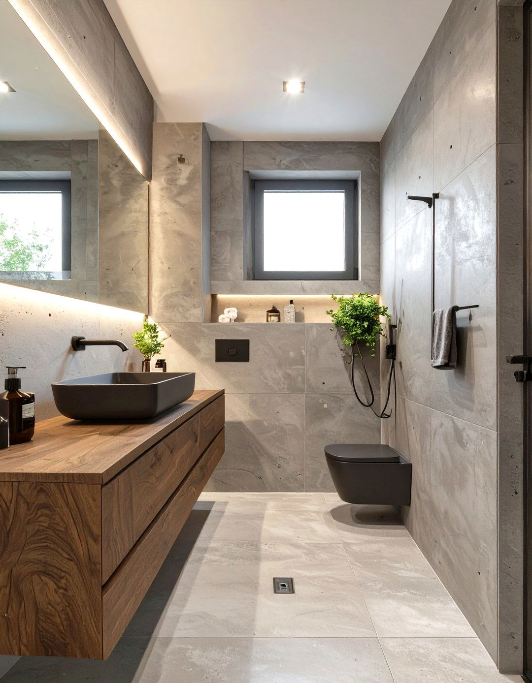 The Minimalist Concrete Bathroom - 30 design my bathroom ideas