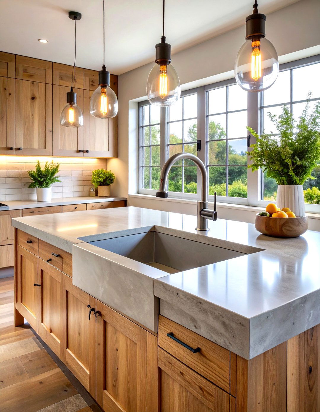 The Minimalist Concrete Kitchen Sink - 30 kitchen sink ideas