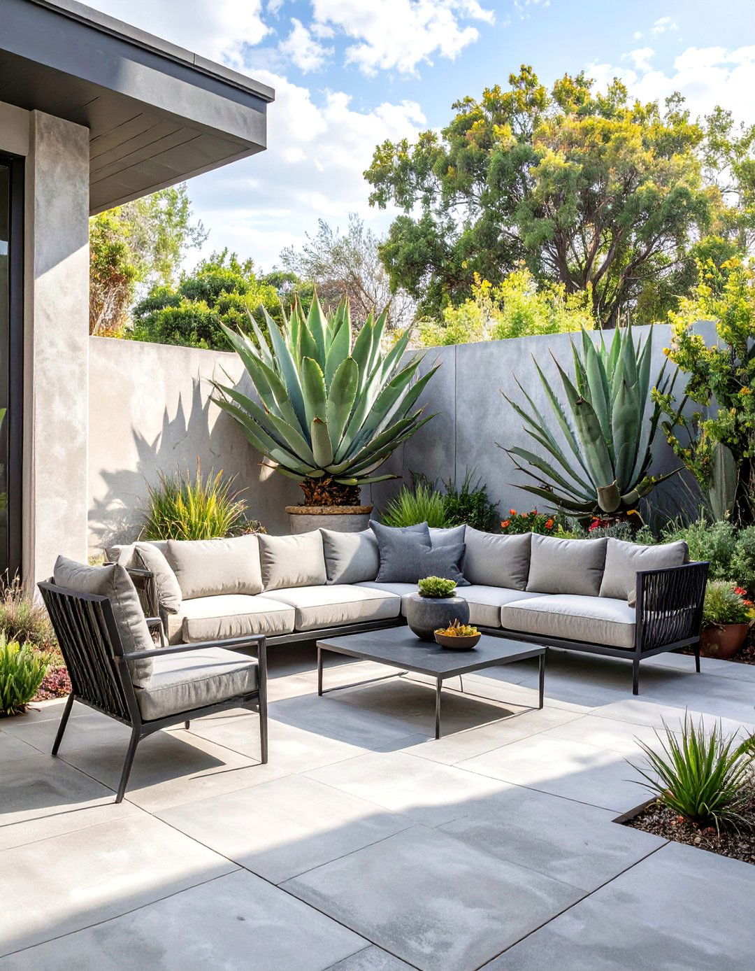 The Minimalist Concrete Patio - 30 deck and patio ideas
