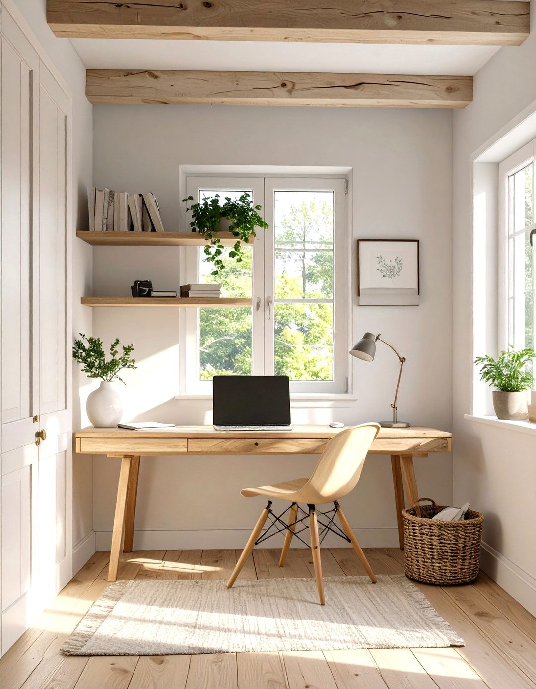 The Minimalist Cottage Home Office - 30 cozy cottage cottage interior design ideas
