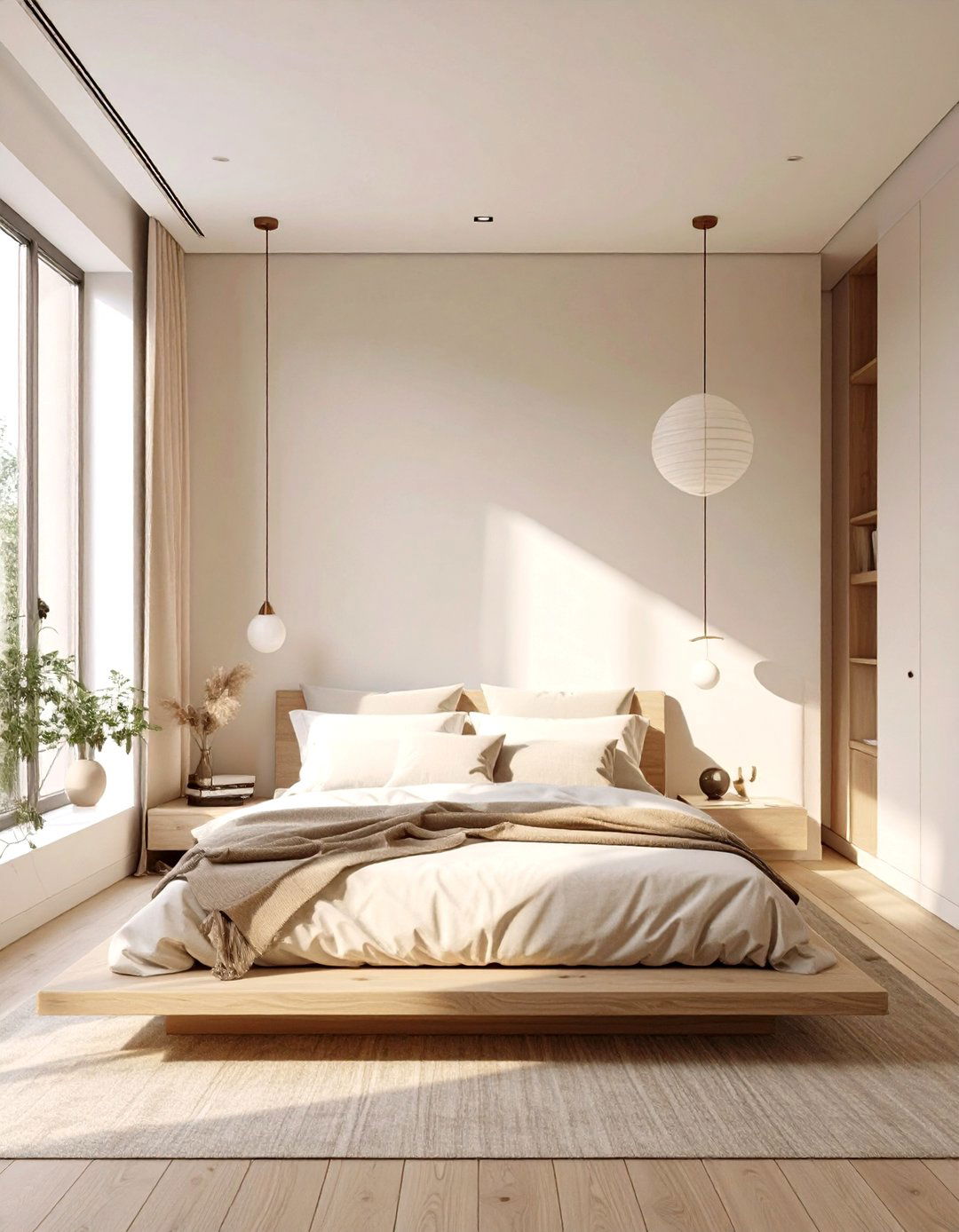 The Minimalist Cream Bedroom - 30 cream bedroom ideas