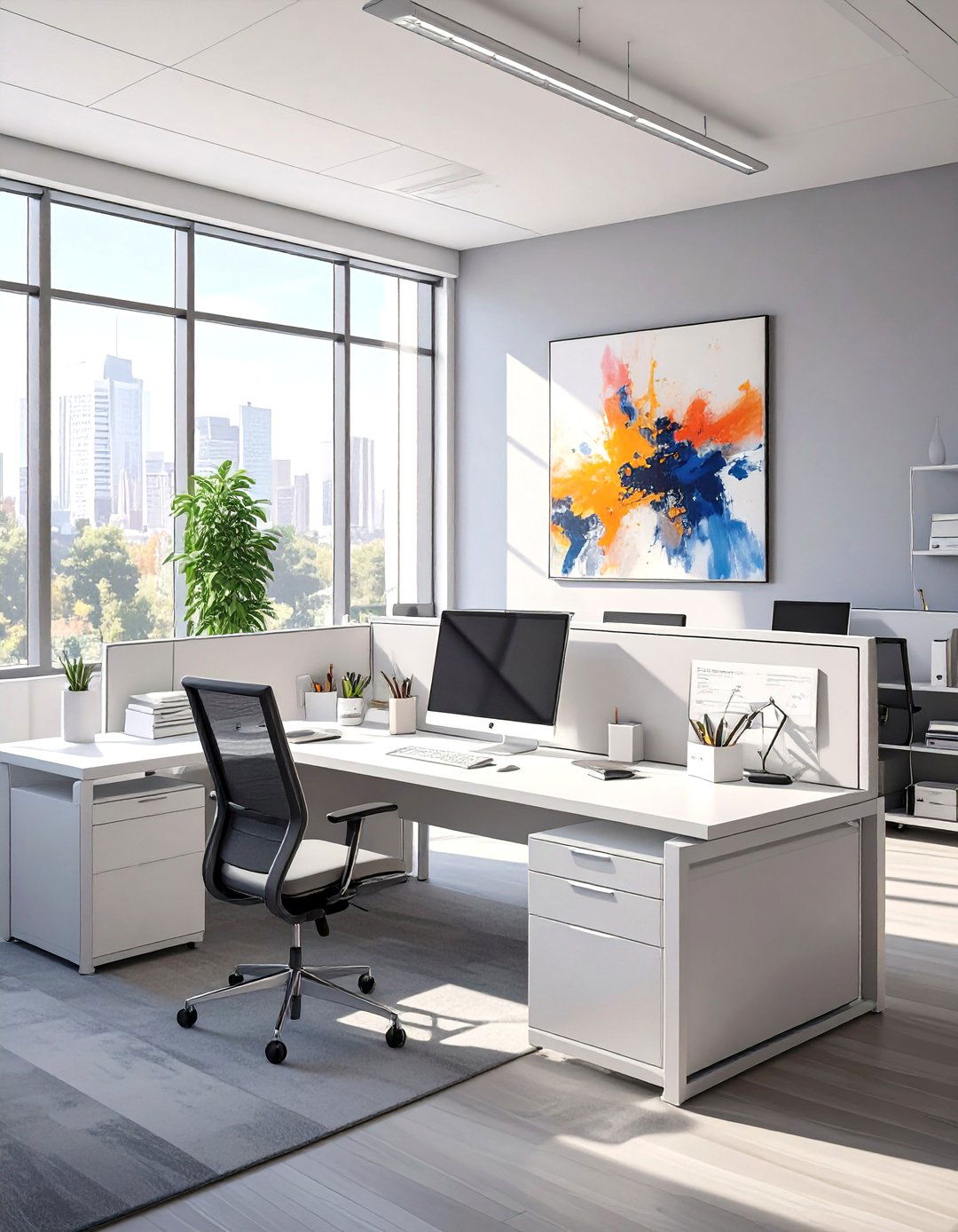The Minimalist Cubicle Design - 30 office cubicle decor ideas