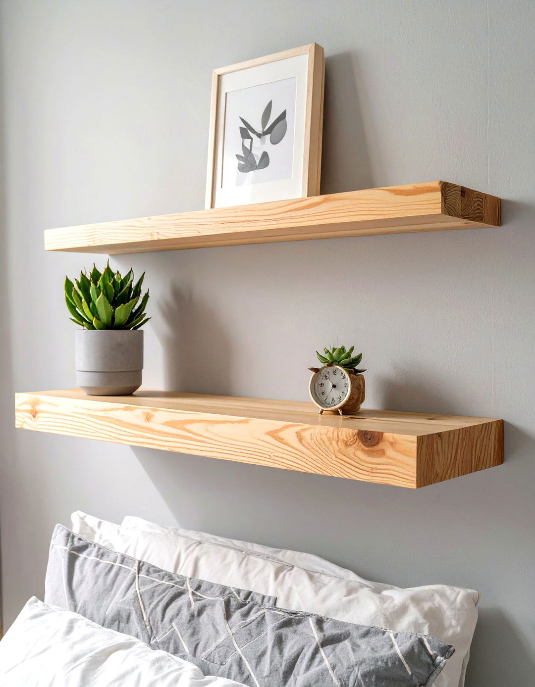 The Minimalist Floating Bedroom Shelf - 30 bedroom shelf ideas