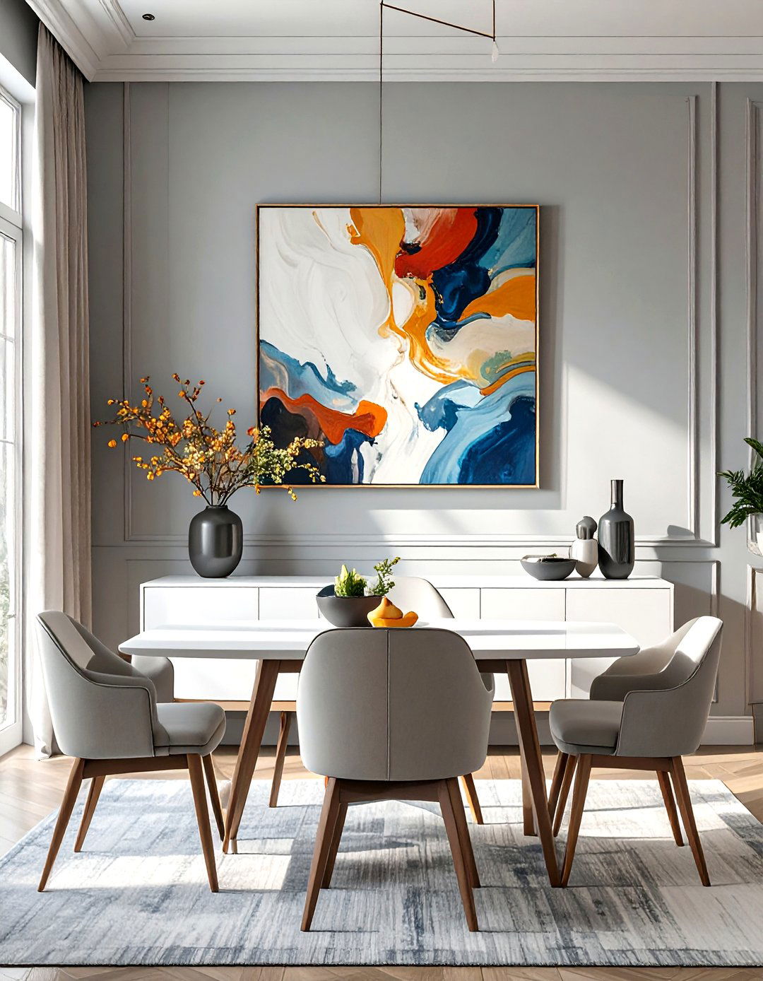 The Minimalist Floating Credenza - 30 dining room storage ideas