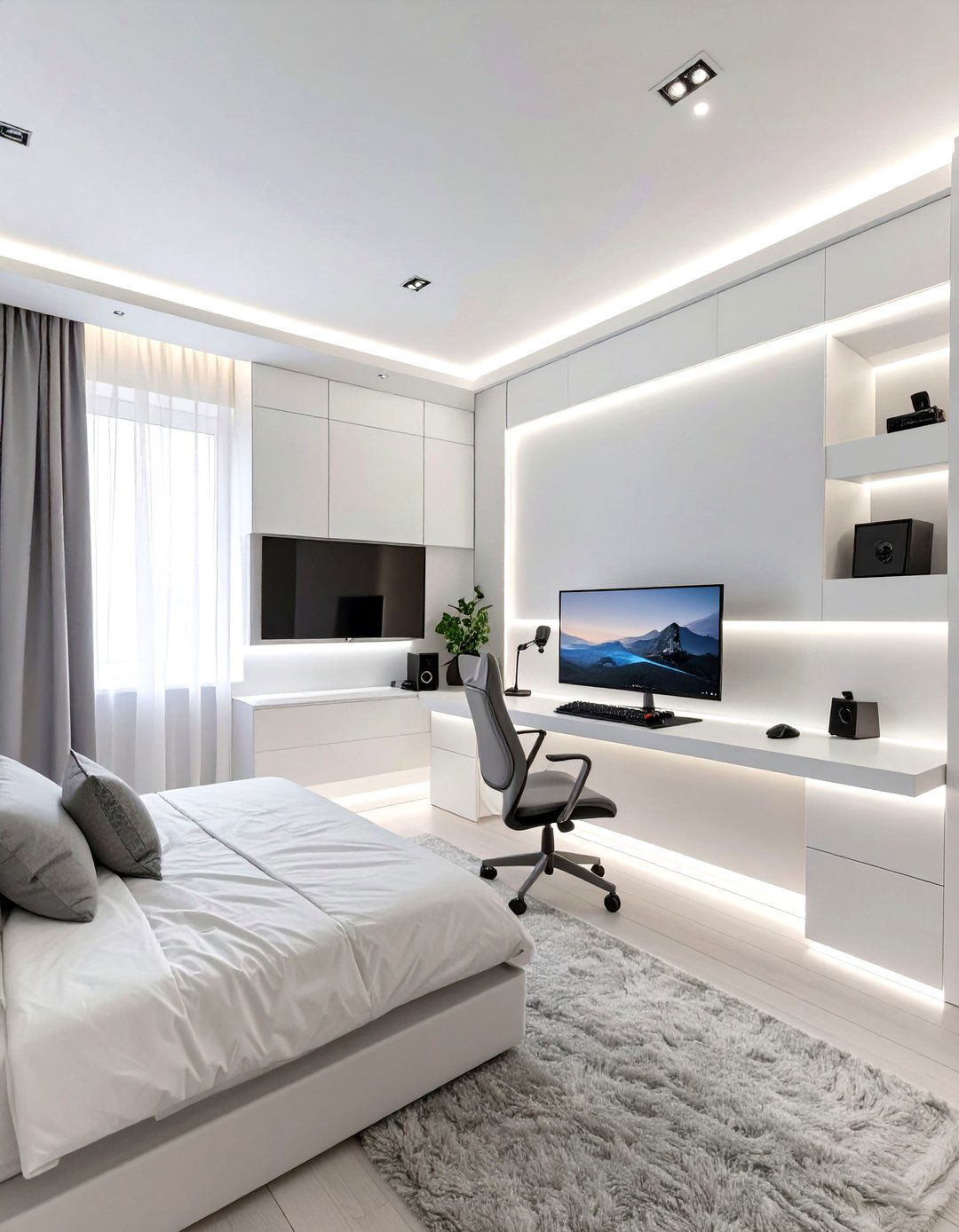 The Minimalist Gamer Bedroom Sanctuary - 30 gamer bedroom ideas