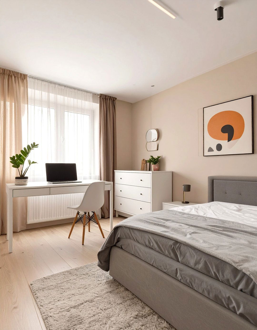 The Minimalist Guest Bedroom Office - 30 guest bedroom office ideas