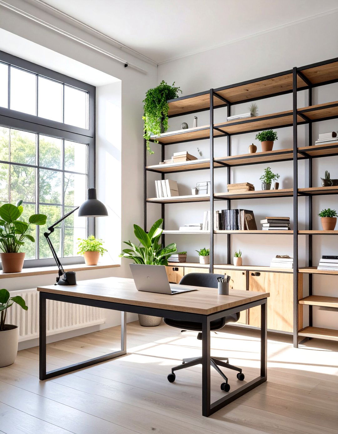 The Minimalist Industrial Home Office - 30 industrial home design ideas