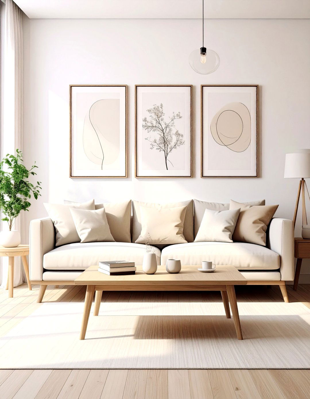 The Minimalist Line Art Focus - 30 living room art ideas
