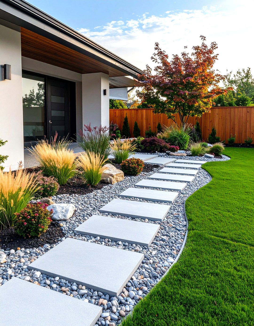 The Minimalist Modern Front Lawn - 30 front lawn landscaping ideas