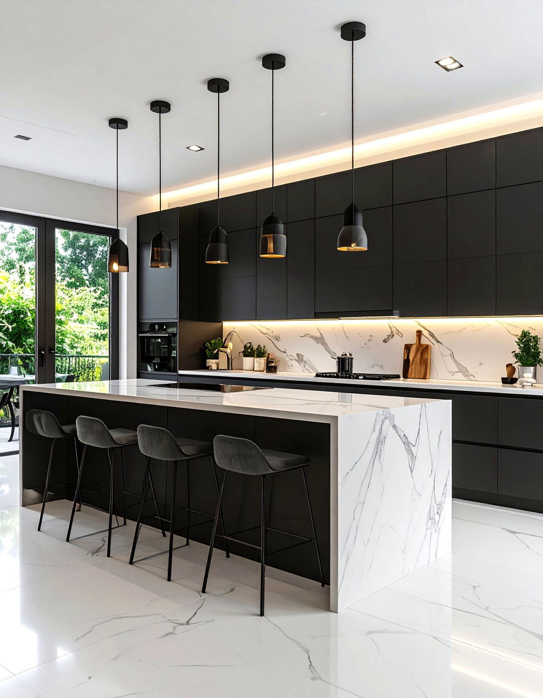 The Minimalist Monochrome Kitchen - 30 3d kitchen design ideas