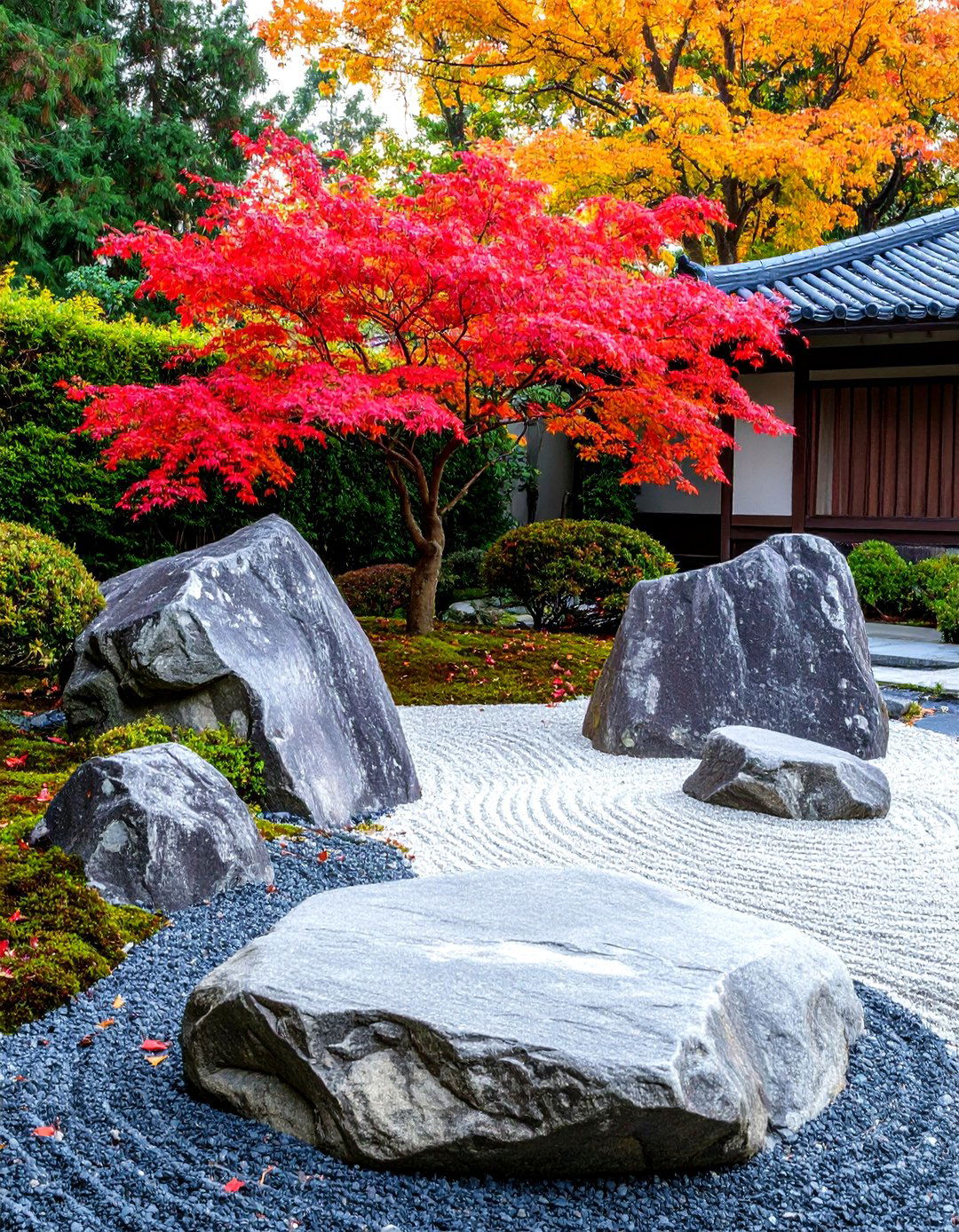 The Minimalist Monochrome Rock Garden - 30 front yard landscaping ideas modern rock garden ideas
