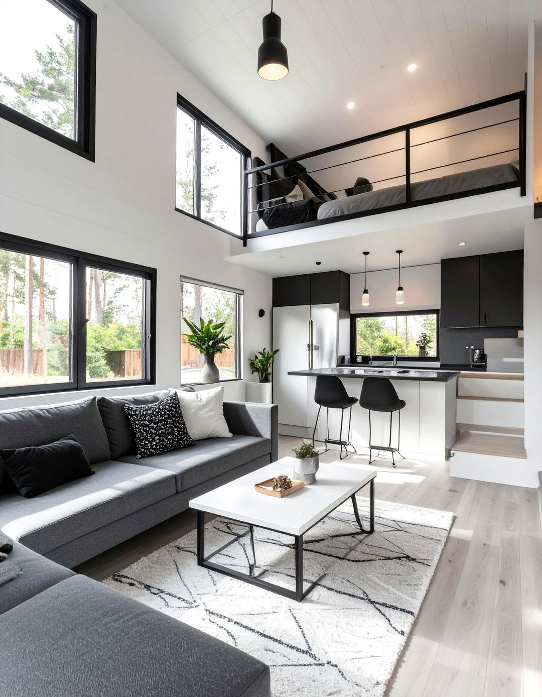 The Minimalist Monochrome Tiny House - 30 modern tiny house design ideas
