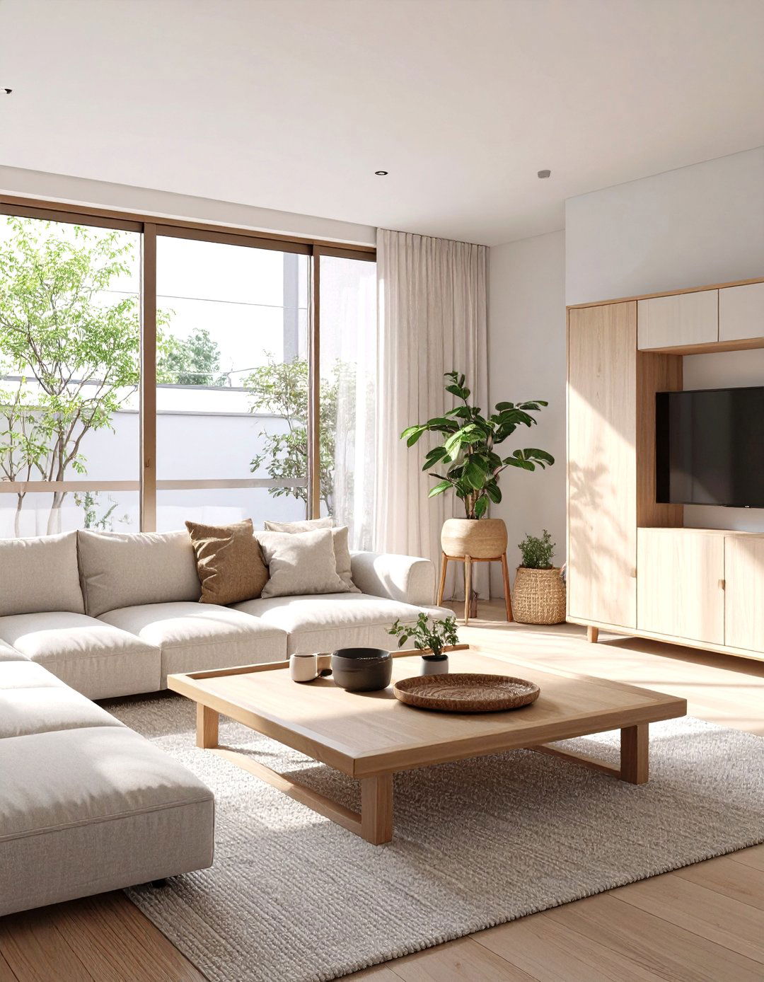 The Minimalist Muji Inspired Living Room - 30 modern japanese interior design ideas
